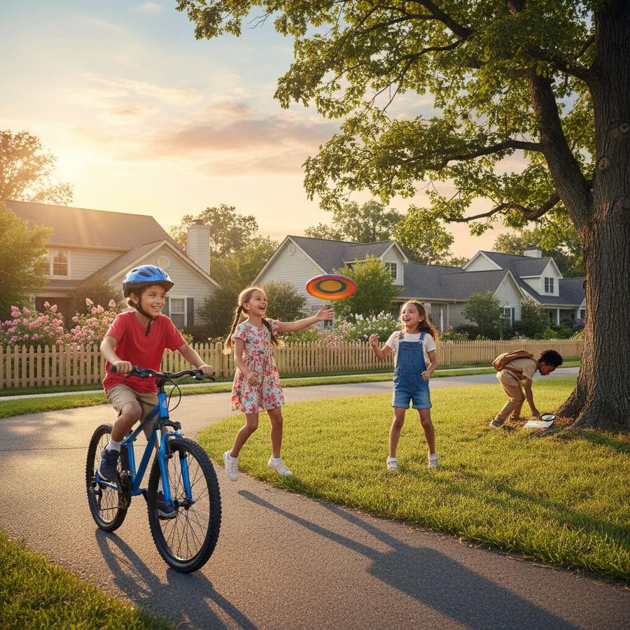 Child drawing a comic strip with coloured markers spread across the table